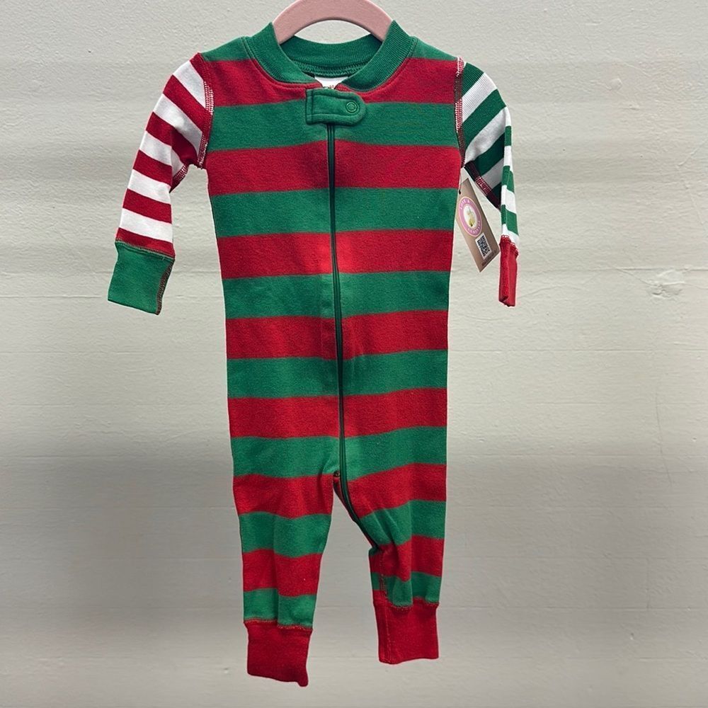 Hanna Andersson Holiday Stripe Pjs 60cm 6-9m‎